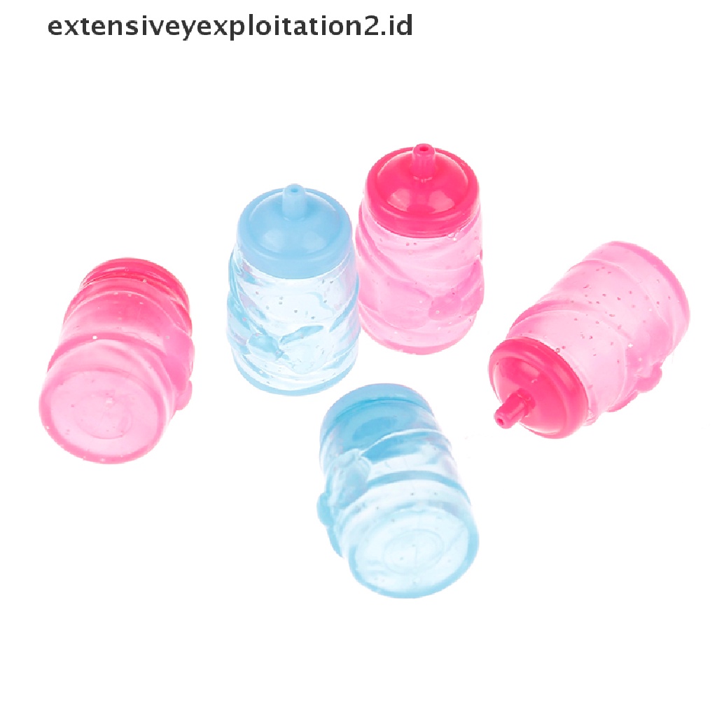 5pcs Miniatur Botol Susu Untuk Aksesoris Rumah Boneka