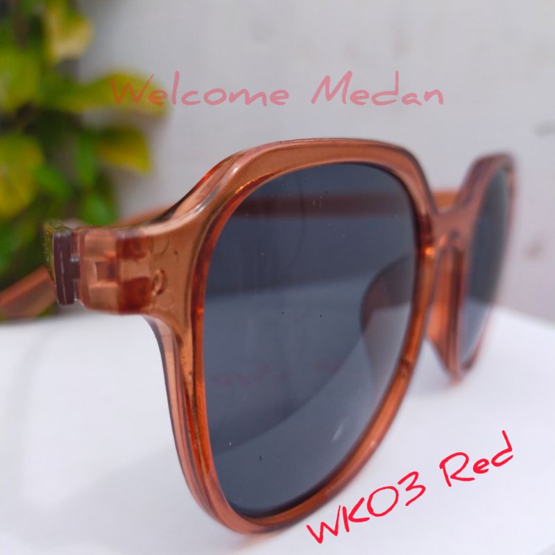 MEDAN WK03 Korean  Segiempat  Kacamata  Wanita/Pria Sunglasses