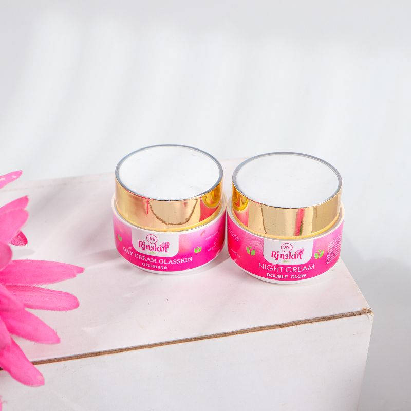 ECER DAY + NIGHT CREAM SIANG MALAM PELICIN/PEMUTIH WAJAH BPOM NR GLOW RJNSKIN