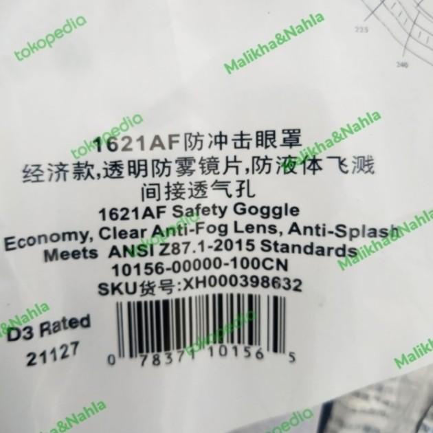 3M Safety Goggle 1621 AF - 1621AF