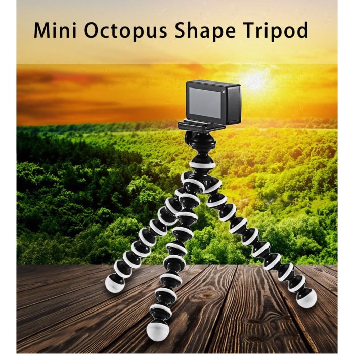 Flexible Octopus mini Tripod with Smartphone Holder