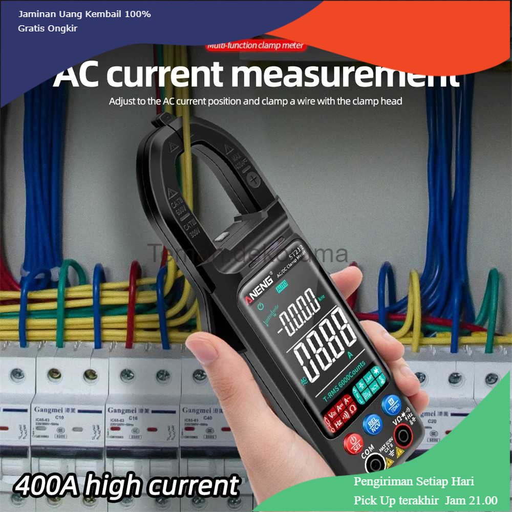 TD - PR2 ANENG Tester Listrik Digital Clamp Meter - ST212