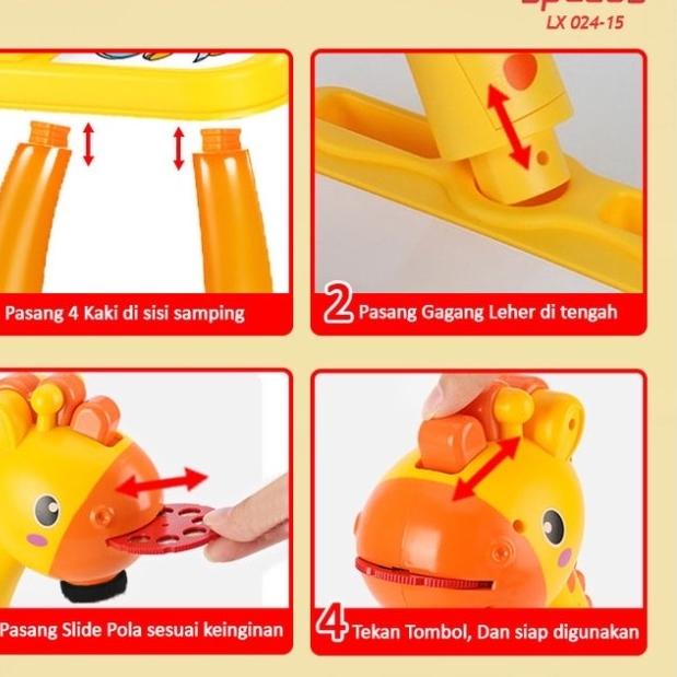 

SPEEDS Meja Gambar Anak Proyektor Meja Belajar Proyektor Anak 025-3 - Kuning