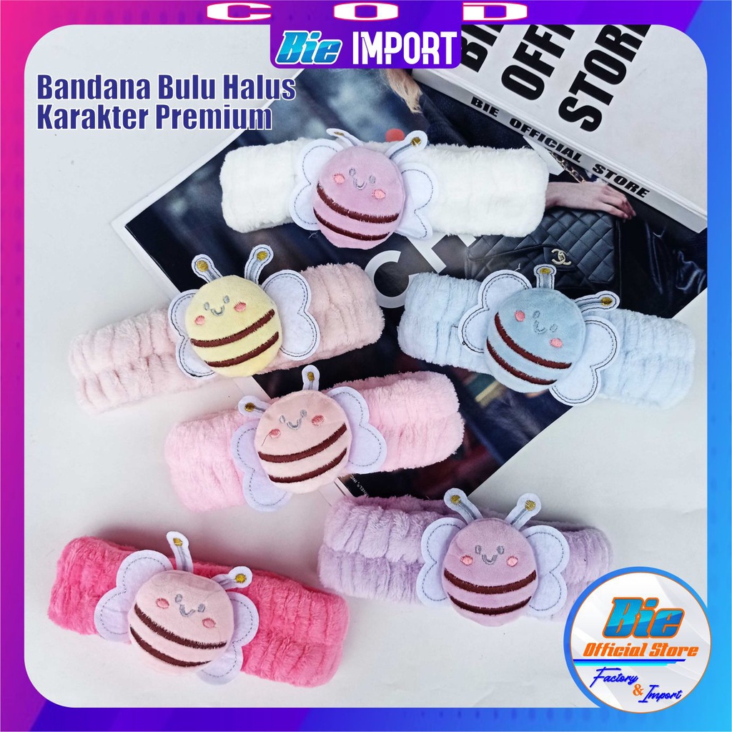 Bandana Anak Bulu Karakter Cat Premium Impor Best Seller