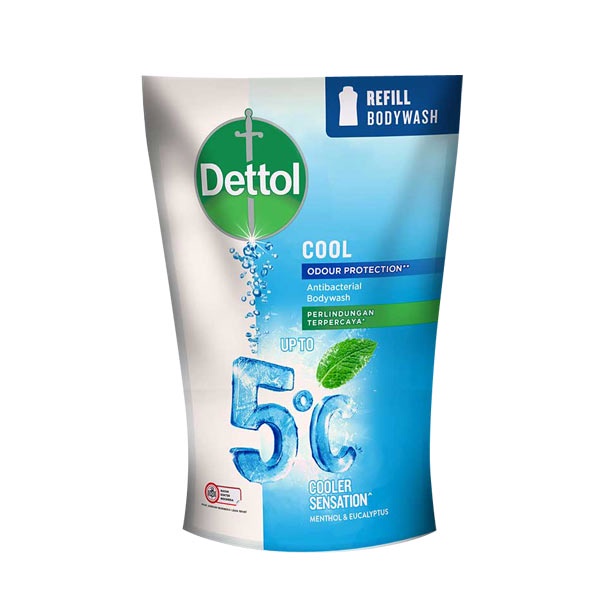 DETTOL BODY WASH COOL POUCH 410 ML