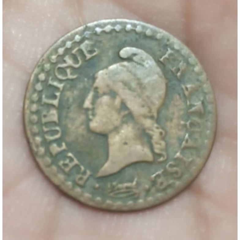Koin Perancis 1 Centimes 1797-1799