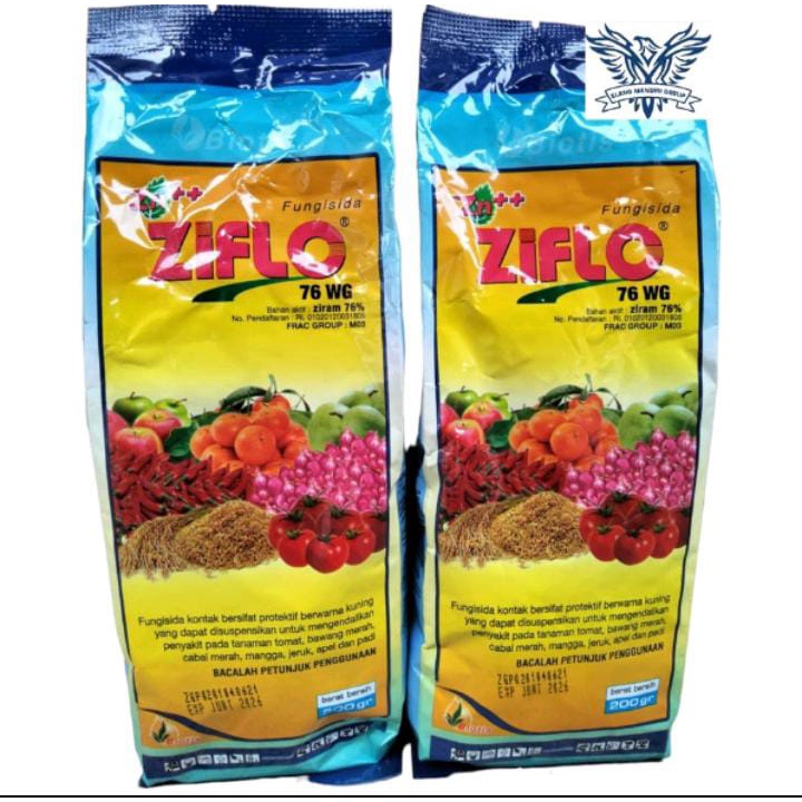 Fungisida Ziflo 76wg 200 Gram Plus Zink ++ Bahan Aktif Ziram 76%