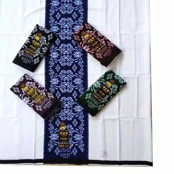 SARUNG SAMARINDA HMM POLOS PUTIH