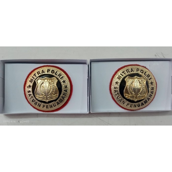 Univ Pin Mitra Polri Satpam Mika Pin Mitra Polisi Satpam - Pin Security