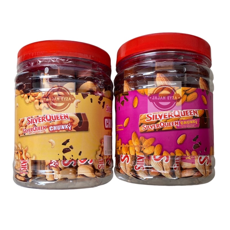 

SILVERQUEEN CHUNKY BAR JAR TOPLES