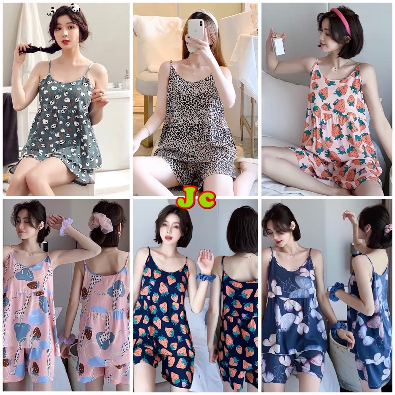 JC- Tank Bra premium Import / Piyama kensi Bra / Piyama tanktop bra murah