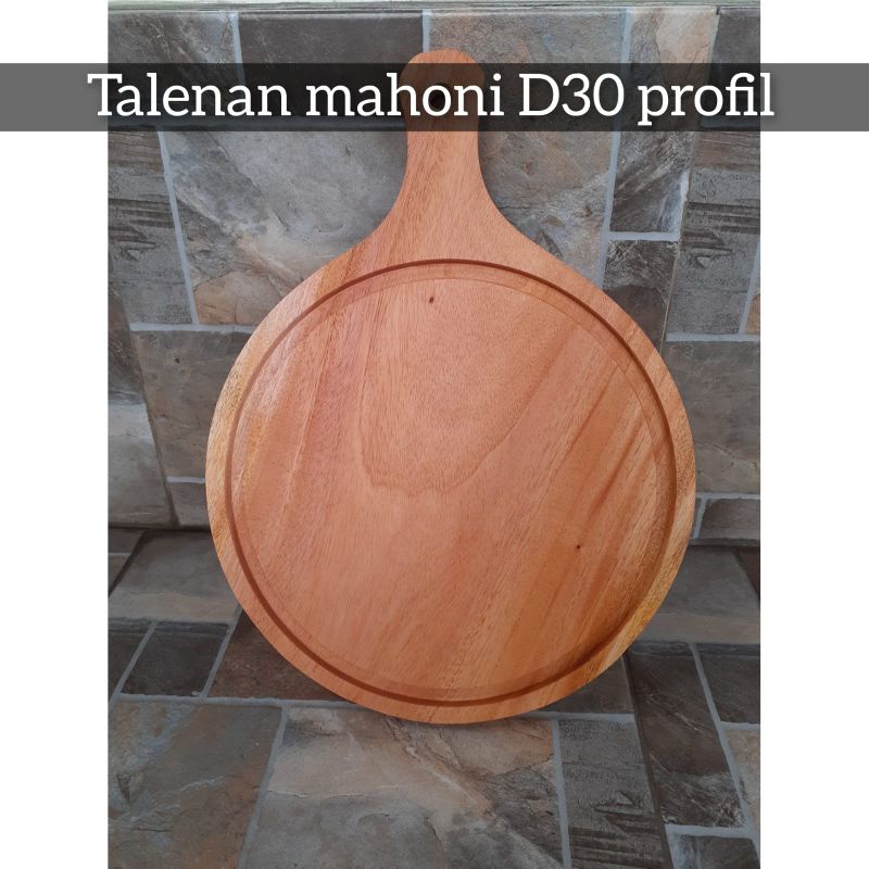 Talenan Pizza Mahoni Profil List pinggir Diameter 30cm