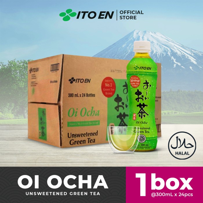 

TERMURAH ITO EN Oi Ocha Unsweetened Teh Hijau Jepang 300ml No Sugar - 24 pcs /TEH DIET/TEH