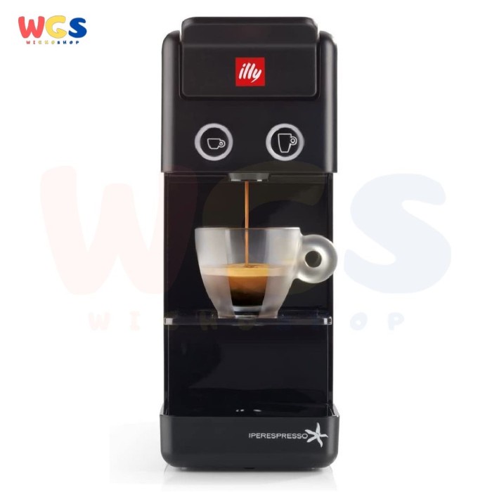 Illy Y3.3 Espresso &amp; Coffee Machine iperEspresso Capsules - Black