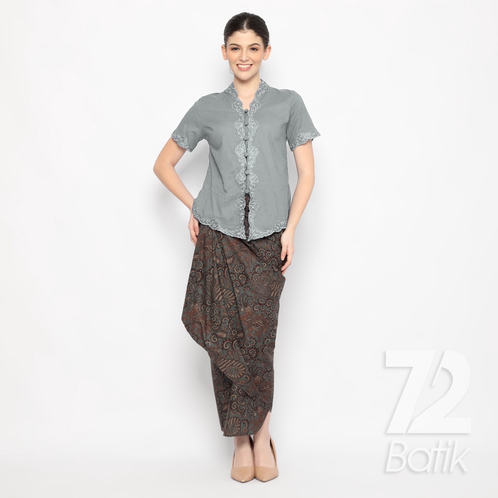 ROK BATIK SPAN Skirt Lilit Kebaya Instan Modern Wanita Motif Balian Warna Abu Abu Grey Gray 723137 Cap 72 - Rok Batik Lilit Bawahan Skirt Kamen Kebaya Songket Batik Panjang Plisket Span Instan Jadi Bali Lembaran Premium Modern Untuk Wanita Kondangan