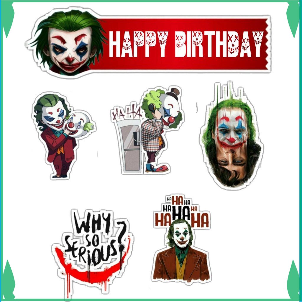 

TOPER KUE HIASAN KUE JOKER TOPPER CAKE ULANG TAHUN FADHILSOUVENIR