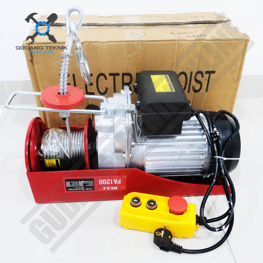 Electric Hoist BLKT12-60 12 Meter 600Kg BULL / Hoist Katrol BLKT12-120 12M 1200Kg BULL - Katrol Listrik Elektrik PA600 PA1200 BULL