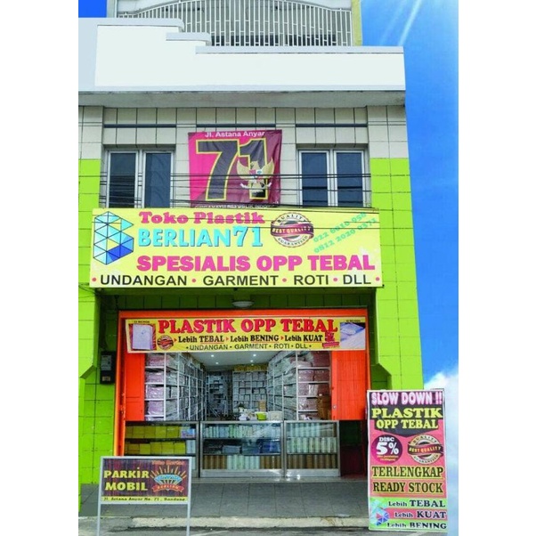 

35 x 45 cm Plastik OPP TEBAL (100 lbr) (lem/seal)