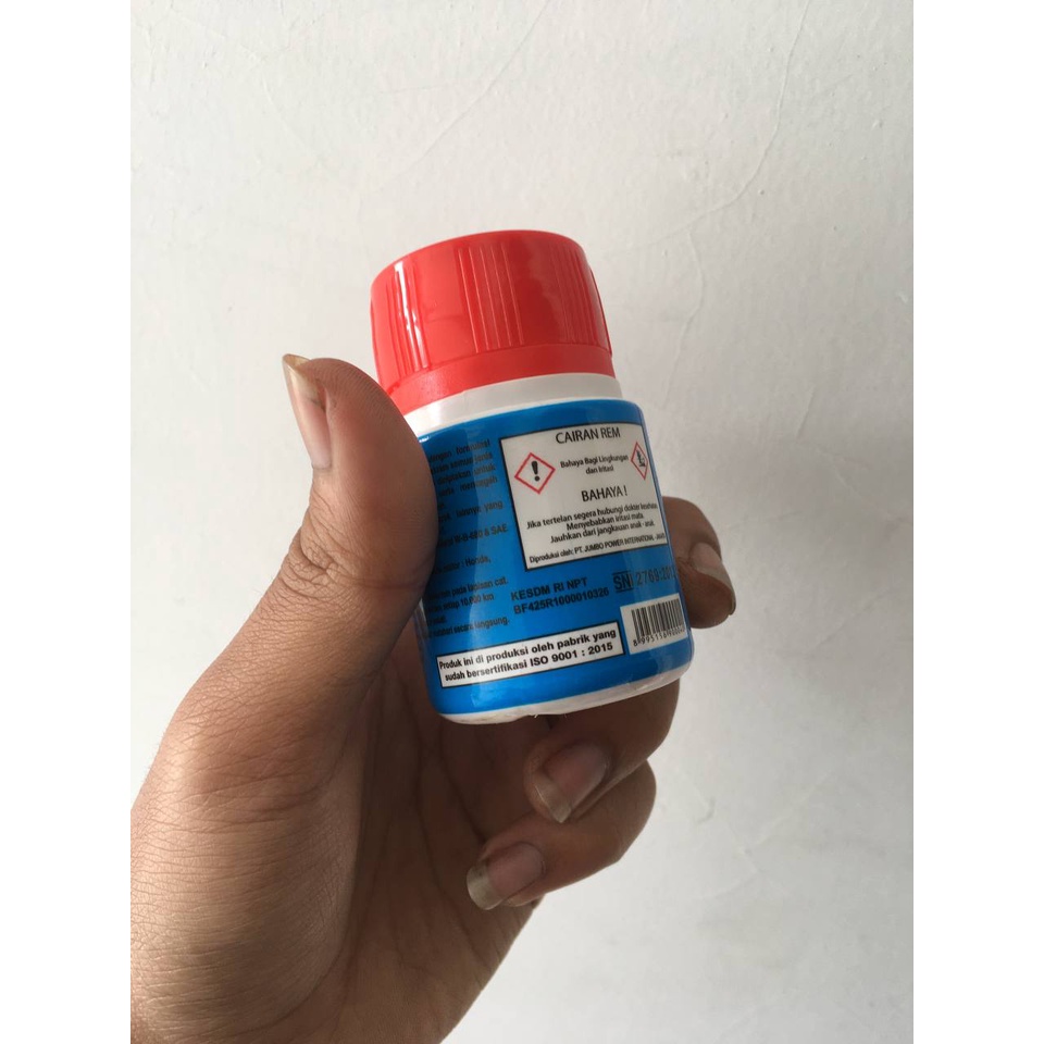 MINYAK REM JUMBO 50 ml warna merah original for all motor