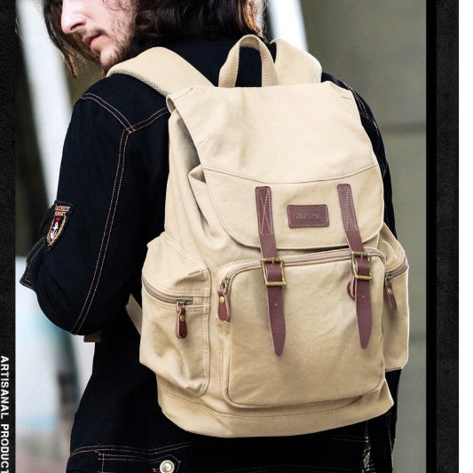 Kbag Klub New Canvas - Tas Ransel Canvas IAC Backpack Up to 15 inch - Tas Pria Tas Wanita Daypack