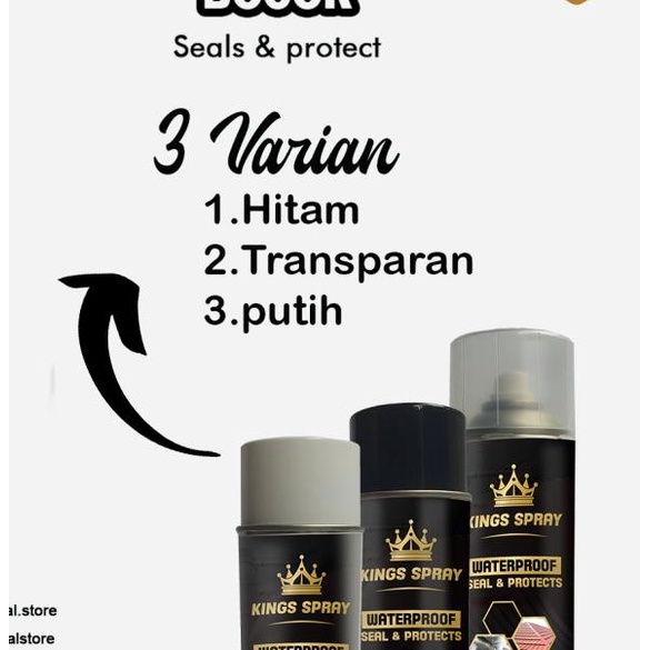 

KINGS SEALENT SPRAY - ATAP ANTI BOCOR - SATUAN (1PCS) - AQUA SPRAY - Putih
