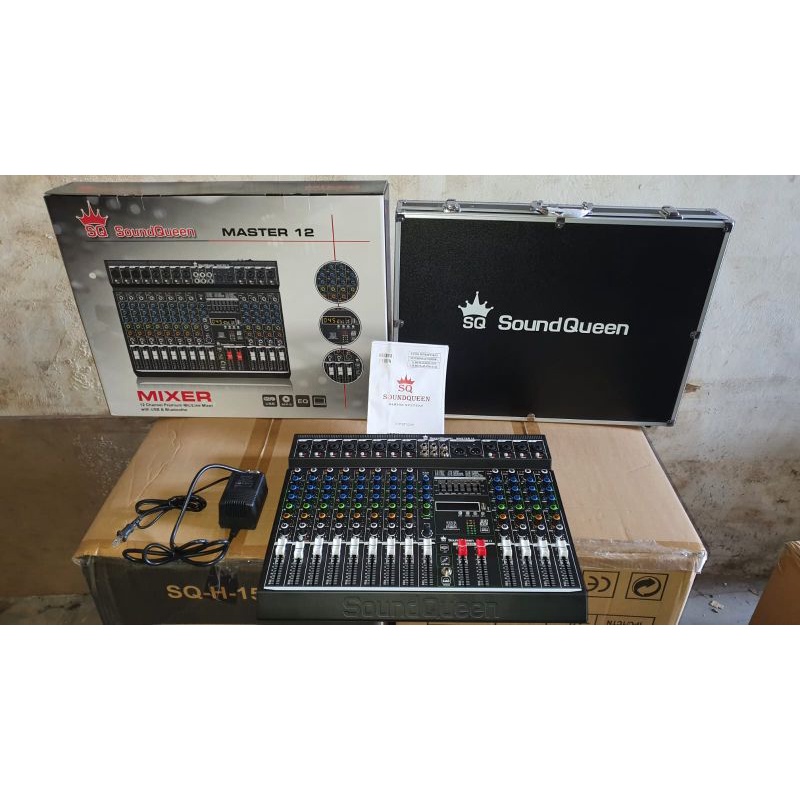 Soundqueen master 12 mixer audio 12-chanel original SQ free koper