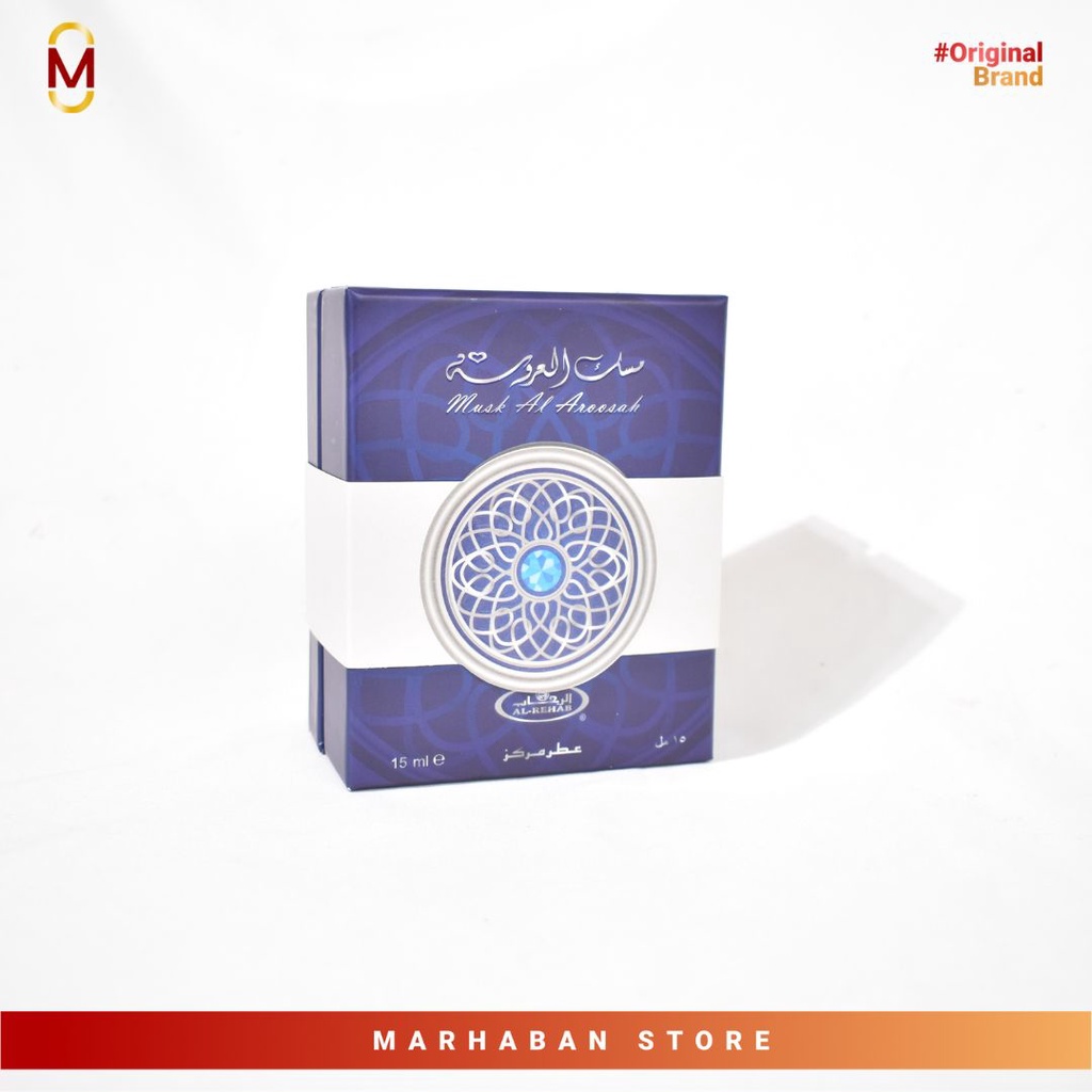 Parfum Al Rehab Musk Al Aroosah 15 ML non alcohoL | Parfum Import Saudi Al rehab Original
