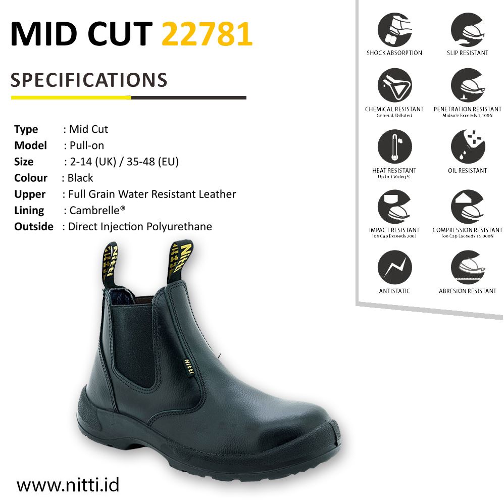 SEPATU NITTI SAFETY SHOES 22781