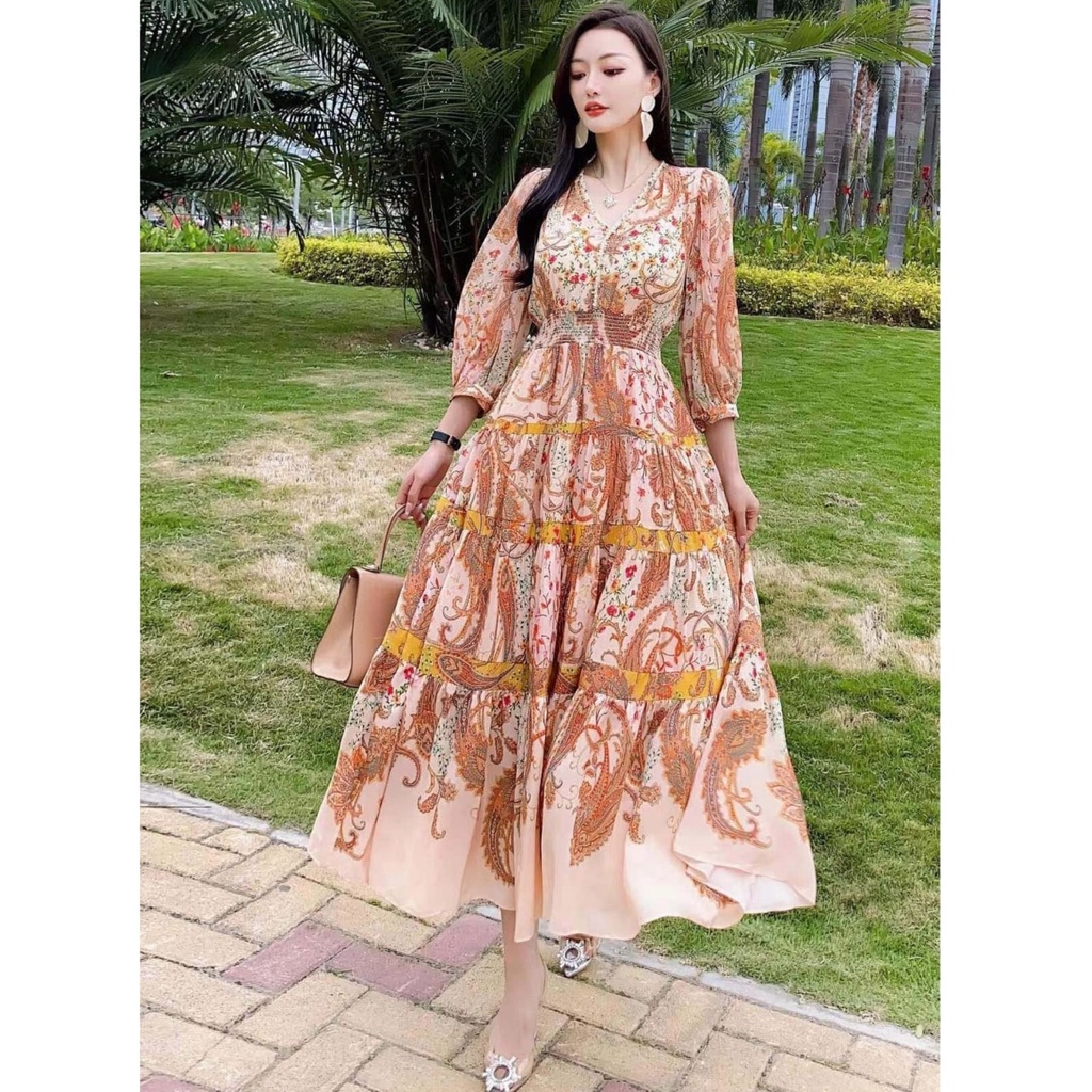 GROSIR FASHION 12340# Estonia tiered dress FASHION WANITA GROSIR three m threem 3m 3ms