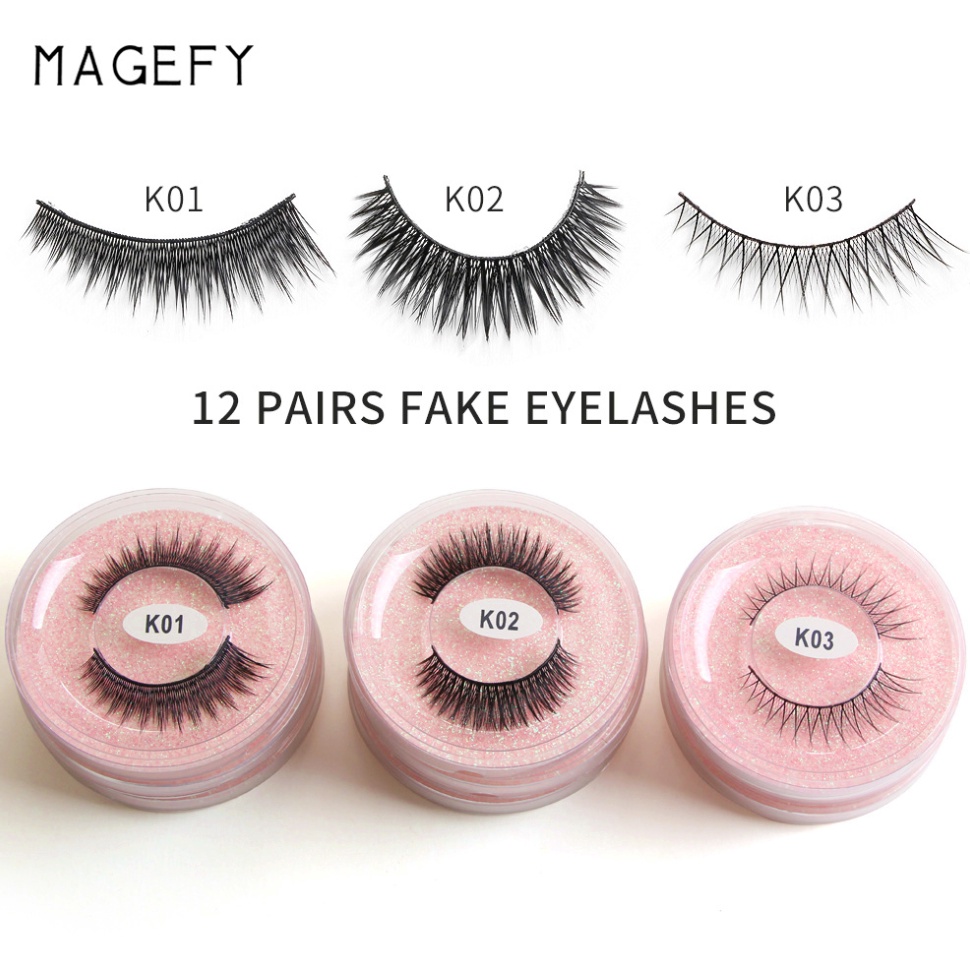 MAGEFY Eyelash Extention Bulu Mata Palsu 3D Ekstensi Maange Eyelashes Alami XX092