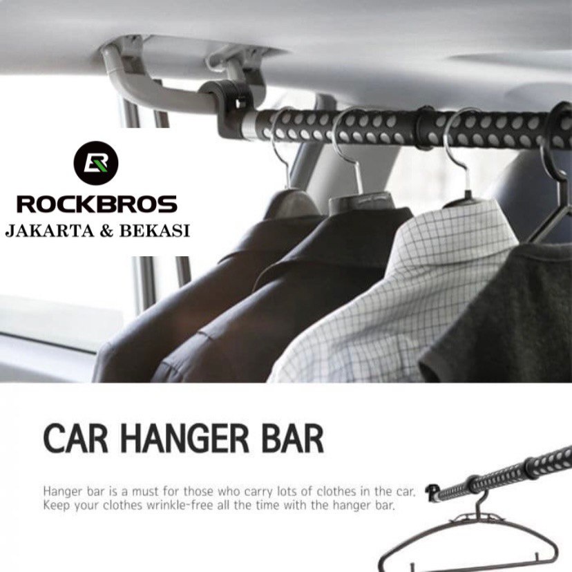 Expandable Car Hanger Clothes Hangar Gantungan Bar Baju Mobil Pakaian Jas Original Premium Aksesoris Kemeja Portable Stainless Steel