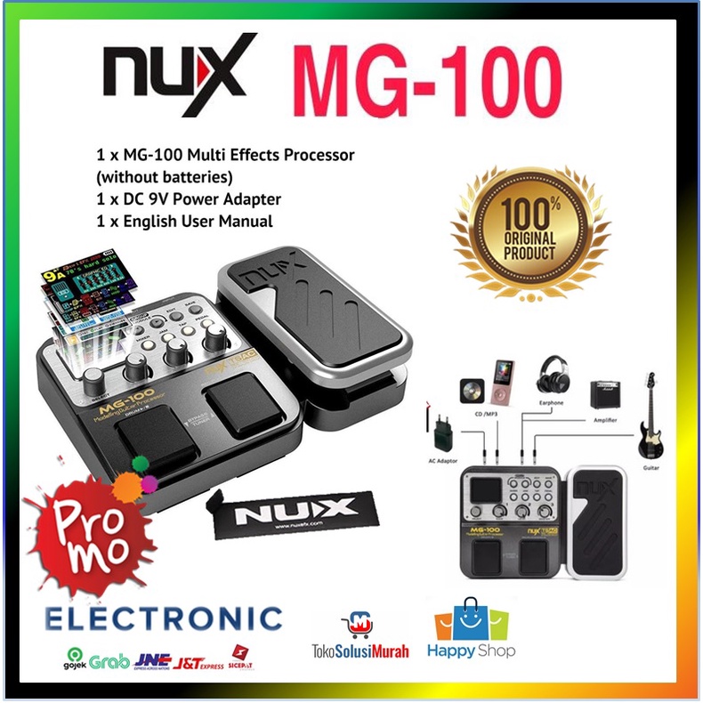 Nux mg100 mg 100 MG-100 Multi-Effects Processor/ efek gitar original