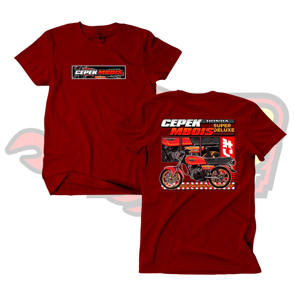 Kaos Cepek Mbois GL 100 Honda Motor Racing Indonesia kaos distro pria wanita kaos katun Soundbalapblitar