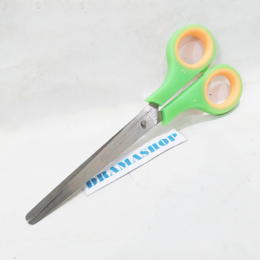 Gunting Baja Sedang Lubang Gagang Karet Stainless Steel M2000 Scissors