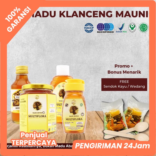 

ASLI 100% MADU ASLI - Madu Multiflora / Lebah Apis Melifera - Garansi Murni & Asli 100% - Wild Bee-Kemasan Try Kit - Beli 10 Gratis 1