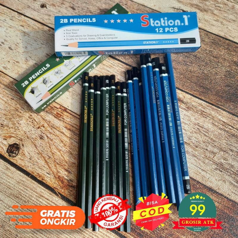 

STATION - pensil 2b/pensil Murah/alat tulis/alat menggambar/pensil/atk