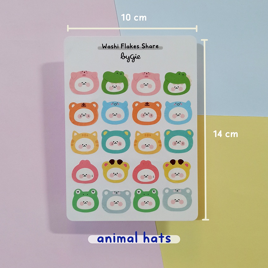 

Washi Flake Share - Animal Hats