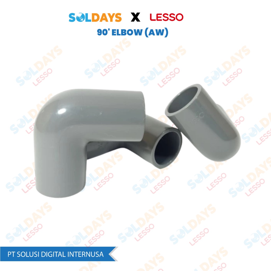 Lesso 90 inch Elbow (AW) 6 inch / 90&quot; Elbow (AW) 6&quot; / PVC Fittings