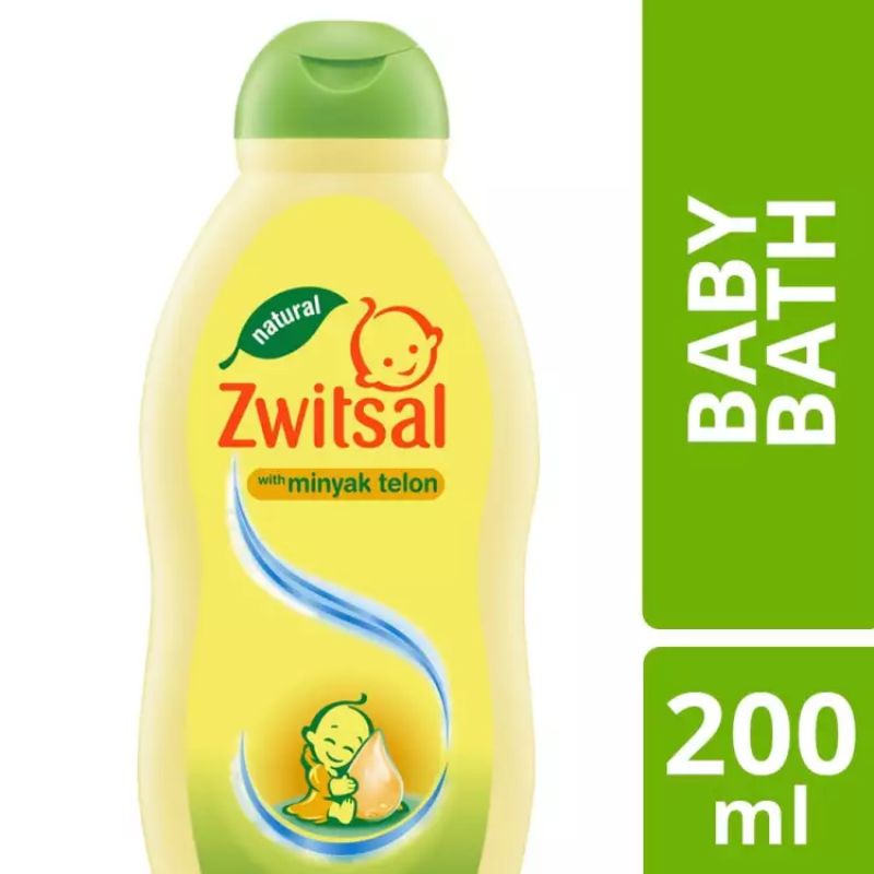 Jual ZWITSAL Baby Bath Natural Dengan Minyak Telon 200ml | Shopee Indonesia