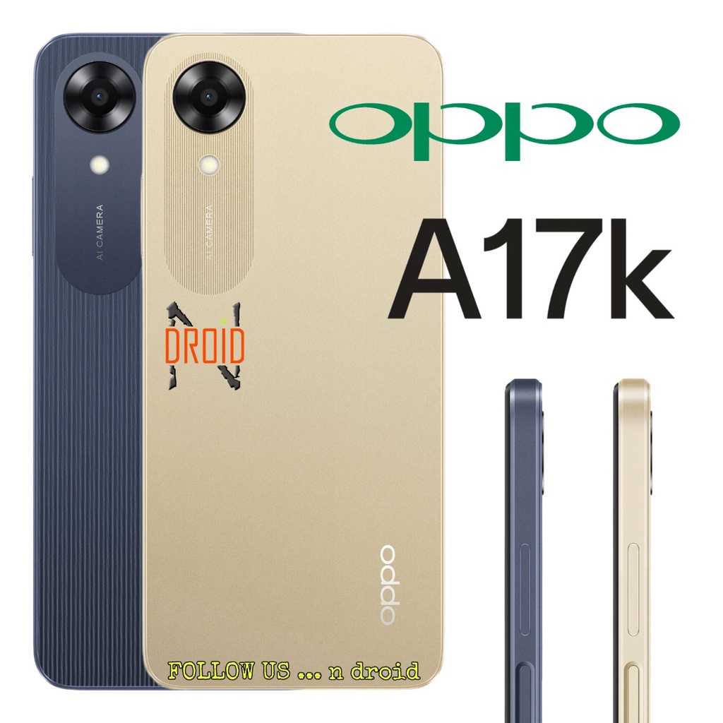 OPPO A17k 3/64 - GARANSI RESMI - HP OPPO A17 K - HP ANDROID RAM 3GB - HP OPPO MURAH