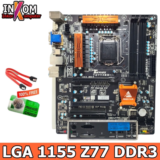 Mainboard Motherboard Mobo ATX Z77 LGA 1155 DDR3