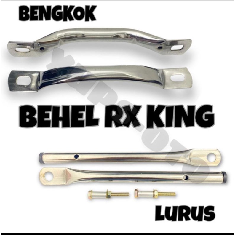 BEHEL LURUS RX KING CHROME BEGEL JOK SAMPING BEHEL SAMPING RXK KIRI KANAN SEPASANG PNP BEHEL LURUS POLOS STAINLES RXKING BEHEL RXKING CHROME (J759)