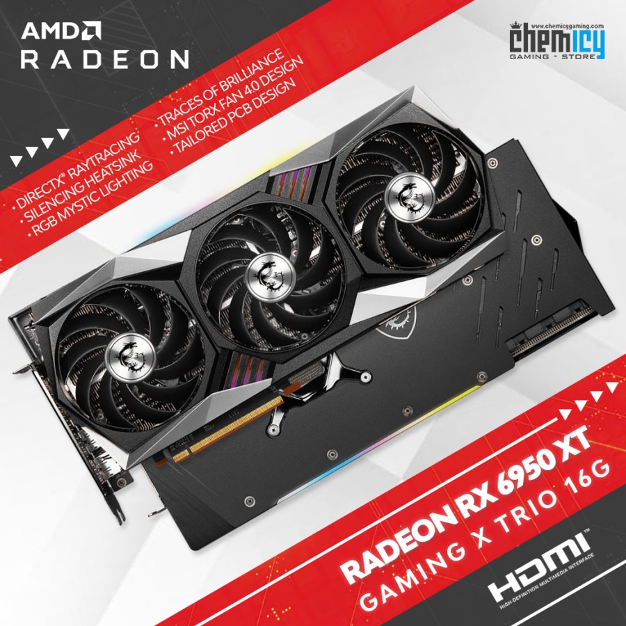 MSI Radeon RX 6950 XT / RX 6950XT Gaming X Trio 16G