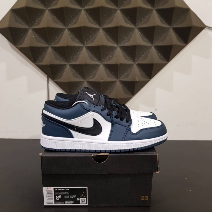 Sepatu Nike Air Jordan 1 Low Dark Teal - Premium Original