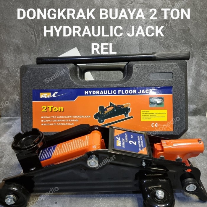 Dongkrak Dongkrak Buaya 2 Ton Hydraulic Jack - Rel