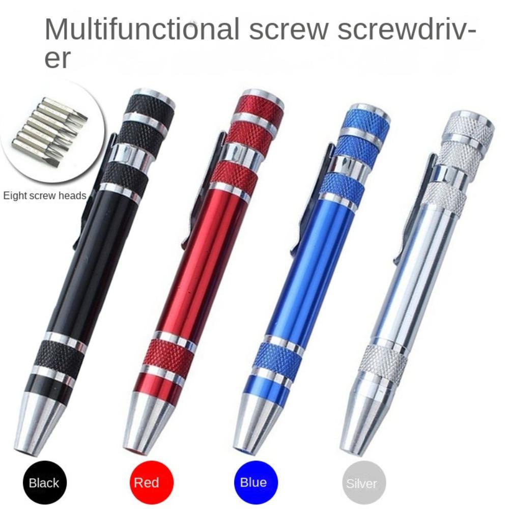 【 ELEGANT 】 8-in-1 Screw Driver Mini Serbaguna Untuk Reparasi Ponsel Obeng Multifungsi