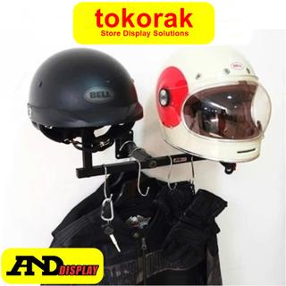 GANTUNGAN HELM DINDING DISPLAY HELM PUTIH- CANTOLAN HELM - RAK HELM TEMBOK