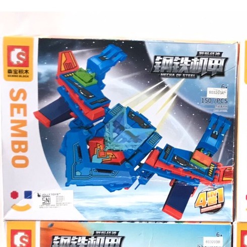 Brick Mainan Anak Brick Sembo Block 4In1 Mecha Of Steel 603203