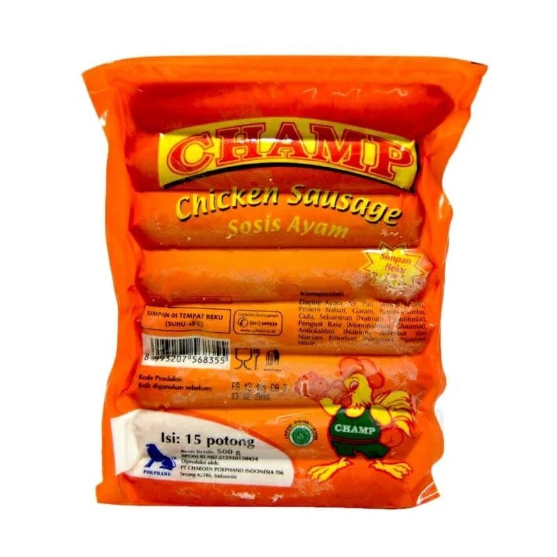 

CHAMP CHICKEN SAUSAGE 375Gr