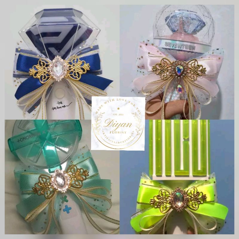 korean ribbon brooch // pita lightstick // limited edition